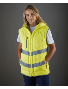 Y-HV007-Hi-Vis Kensington Hooded Gilet 2